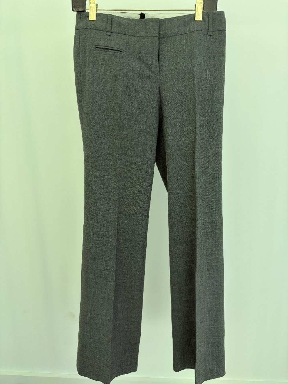 BCBGMAXAZRIA Gray Wool Blend Tailored Trousers Pants Size 0